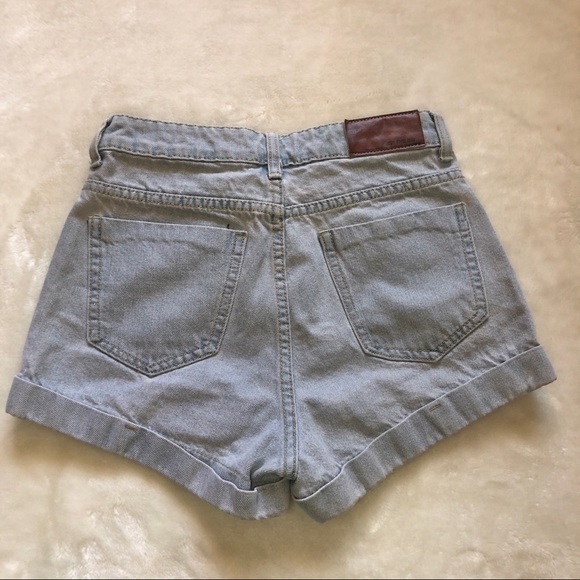 SR NIKSD High Rise Light-Wash Denim Jean Shorts Size 26 - Picture 3 of 7
